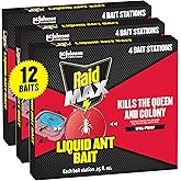 STEM Liquid Ant Baits, Kills The Queen and Colony, for Indoor Use, 8 Spill Proof Bait Stations