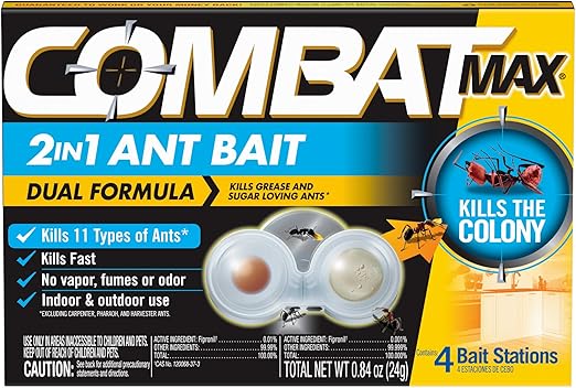 Combat Max 2 in 1 Ant Bait Station, 4 Count