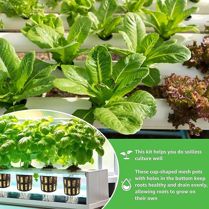 1.5inch Hydroponics Cubes, 72 Set Cubes with 72 Net Cups 30 Label, Good Absorption Hydroponics Mesh Net Cup Kit for Hydroponics Soilless Cultivation Seedlings Cuttings Clone Plants