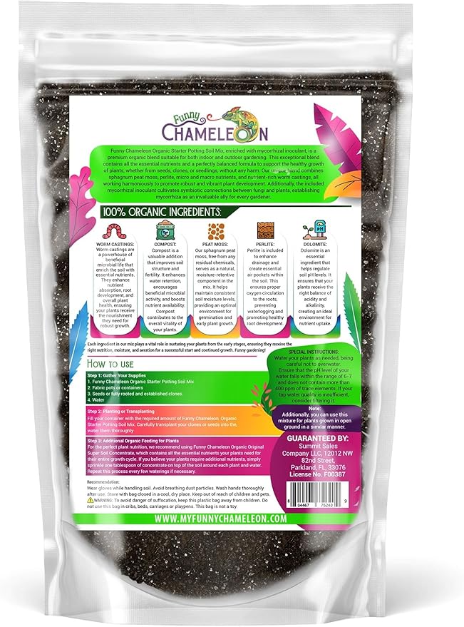 Organic Seed Starter Soil – Seed Starting Mix with Mycorrhizal Fungi – Natural Root Stimulator – Potting Soil for Vegetables and Herbs (20 QUARTS)