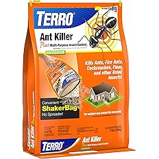TERRO T2600 Perimeter Outdoor Ant Bait Plus - Attracts and Kills Carpenter Ants, Roaches, Crickets, Earwigs, Silverfish, Slugs and Snails - 2 Pack, 4Lbs