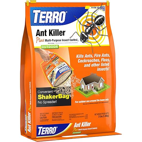 TERRO T2600 Perimeter Outdoor Ant Bait Plus - Attracts and Kills Carpenter Ants, Roaches, Crickets, Earwigs, Silverfish, Slugs and Snails - 2 Pack, 4Lbs