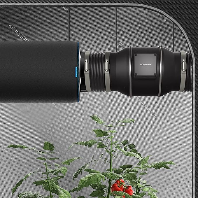 AC Infinity Pre-Filter Cloth 8”, Replacement Inline Filter Sleeve 2-Pack, Fits 8” Carbon Filters for Odor Control in Grow Tents, Indoor Gardening, Hydroponics