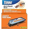 TERRO Ant & Roach Bait - Indoor Ant Killer and Roach Killer - 4 Bait Stations - Attracts and Kills Ants, Roaches, and Silverfish - T360