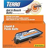 TERRO Roach Bait Powder Plus Applicator - Bait and Kill Cockroaches, Ants, Earwigs, Silverfish - 150 Placements per Tube - Easy, Precise Placement - T530, 0.53 oz Tube
