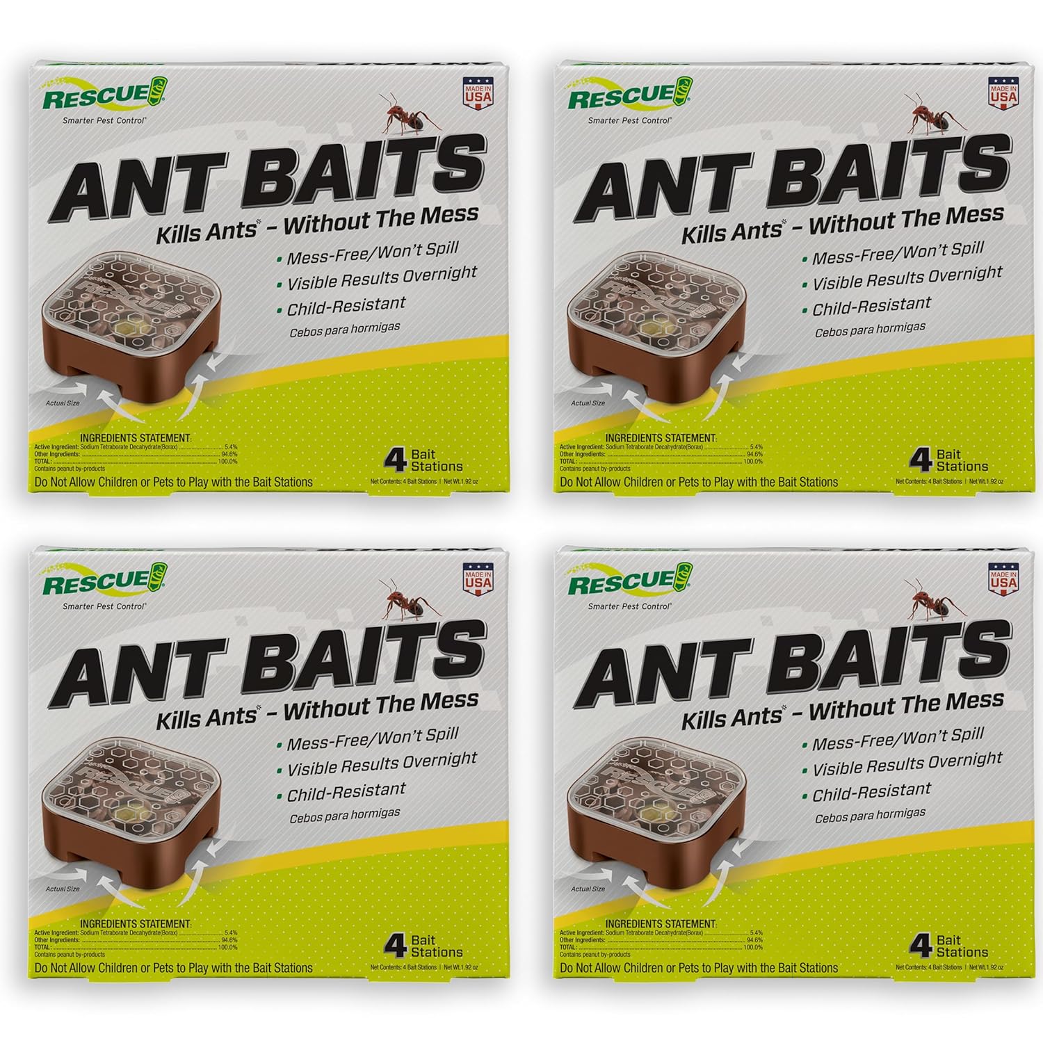 RESCUE! Ant Baits - 2 Pack - 8 Bait Stations