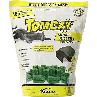 D-Con Refillable Corner Fit Mouse Poison Bait Station Refills, 10 Count