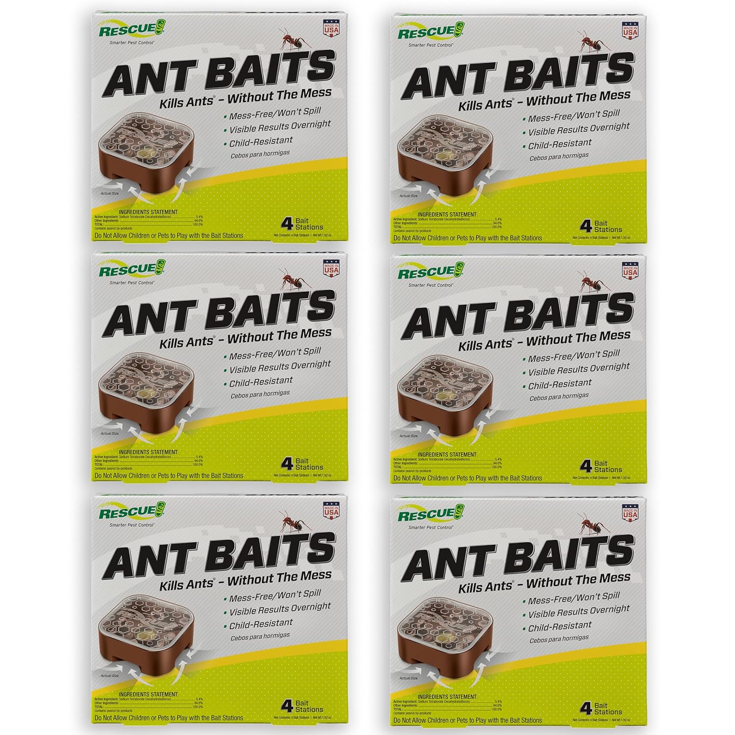 RESCUE! Ant Baits - 2 Pack - 8 Bait Stations