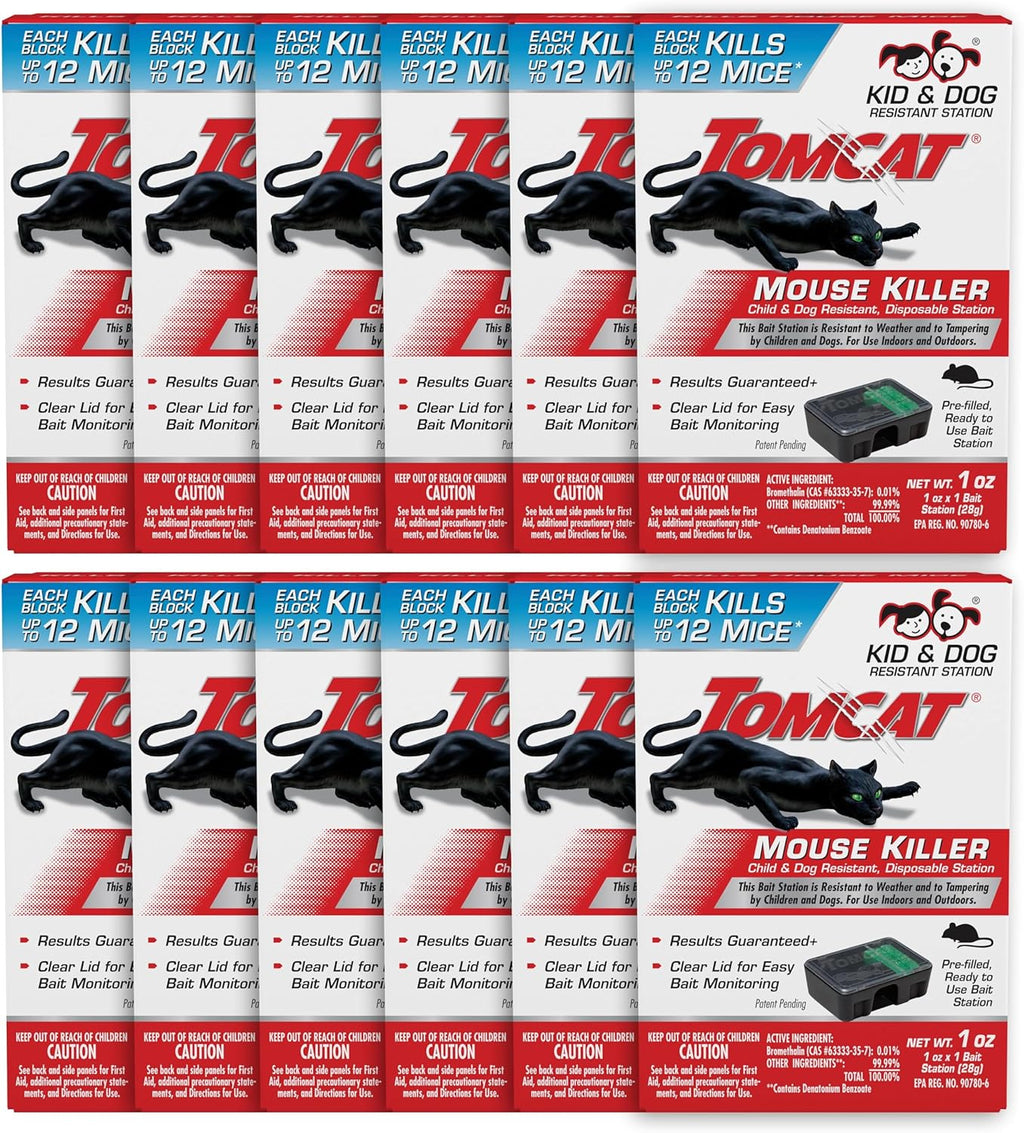 Tomcat 0372110 Tier 1 Refillable Mouse Bait Station