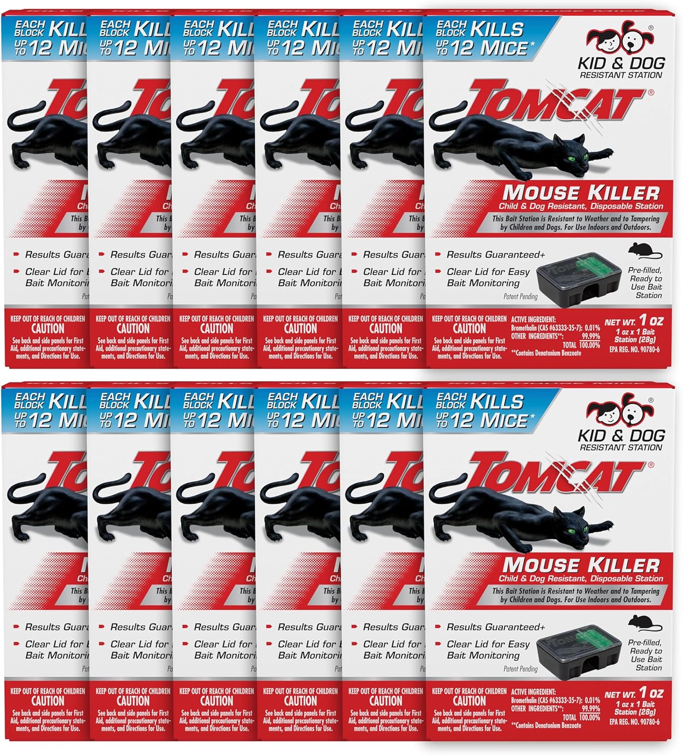 Tomcat 0372110 Tier 1 Refillable Mouse Bait Station