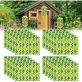 4 Pack Upgraded Wasp Trap Outdoor Hanging, Carpenter Bee and Hornet Catcher, Reusable Yellow Jacket Trap with Bait Reservoir, Bee Killer and Wasp Catcher for Outside (Green)