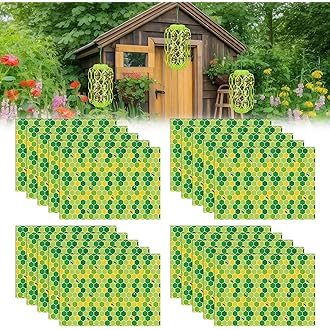 4 Pack Upgraded Wasp Trap Outdoor Hanging, Carpenter Bee and Hornet Catcher, Reusable Yellow Jacket Trap with Bait Reservoir, Bee Killer and Wasp Catcher for Outside (Green)