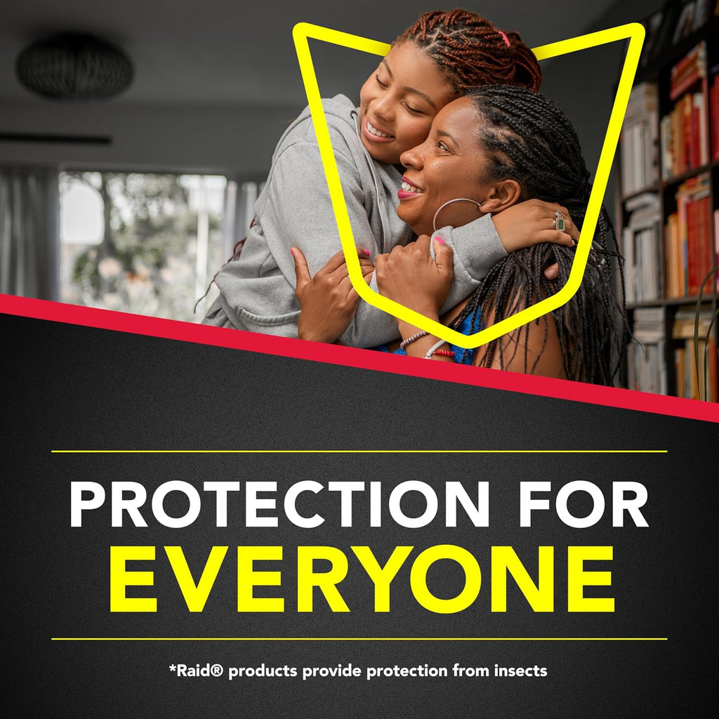 Raid Double Control Small Roach Baits, Plus Egg Stoppers, Child Resistant, For Indoor Use, Kills Roaches for 3 Months, 12 Count