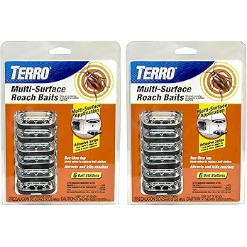 Terro T502 Ready-to-Use Indoor Cockroach Gel Bait Killer - Kills German, American, Oriental Roaches, 3 oz