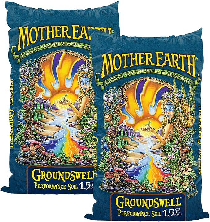 Groundswell Performance Soil, All Purpose Potting Soil for Plants, Gardens, Raised Beds, Flowers, High Aeration Formula, 1.5 cu. ft. Each, (2-Pack, 3 cu. feet Total)
